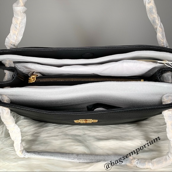 Tory Burch Triple Compartment Black Leather Purse - Picture 11 of 15